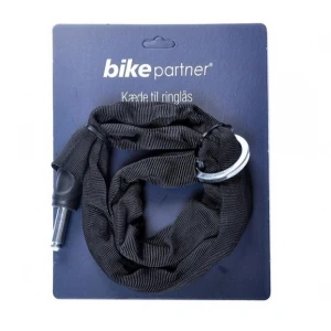 Kæde til ringlås, Bikepartner, 90cm (sort)