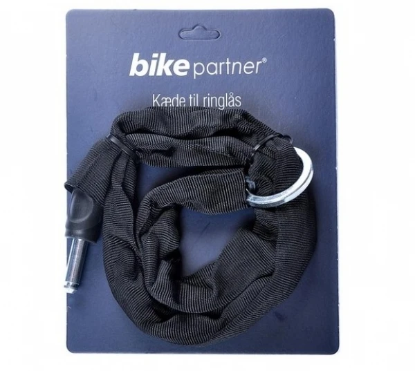 Kæde til ringlås, Bikepartner, 90cm (sort)